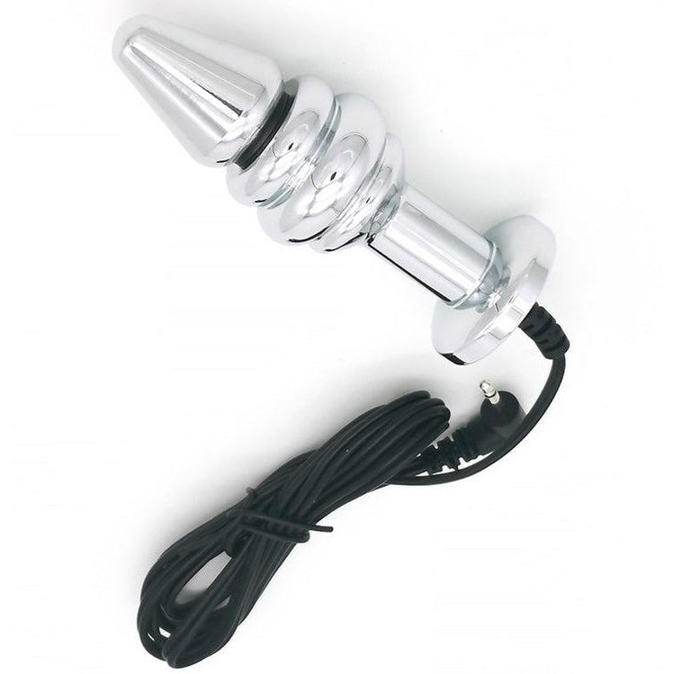Electric Shock E-stim BiPolar Metal Small Anal Plug S & G - TLZ Electric Shock E-stim BiPolar Metal Small Anal Plug S & G - TLZ