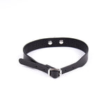 Collar - D Ring Slave Fashion Collar - Vegan Leather (5 color options)