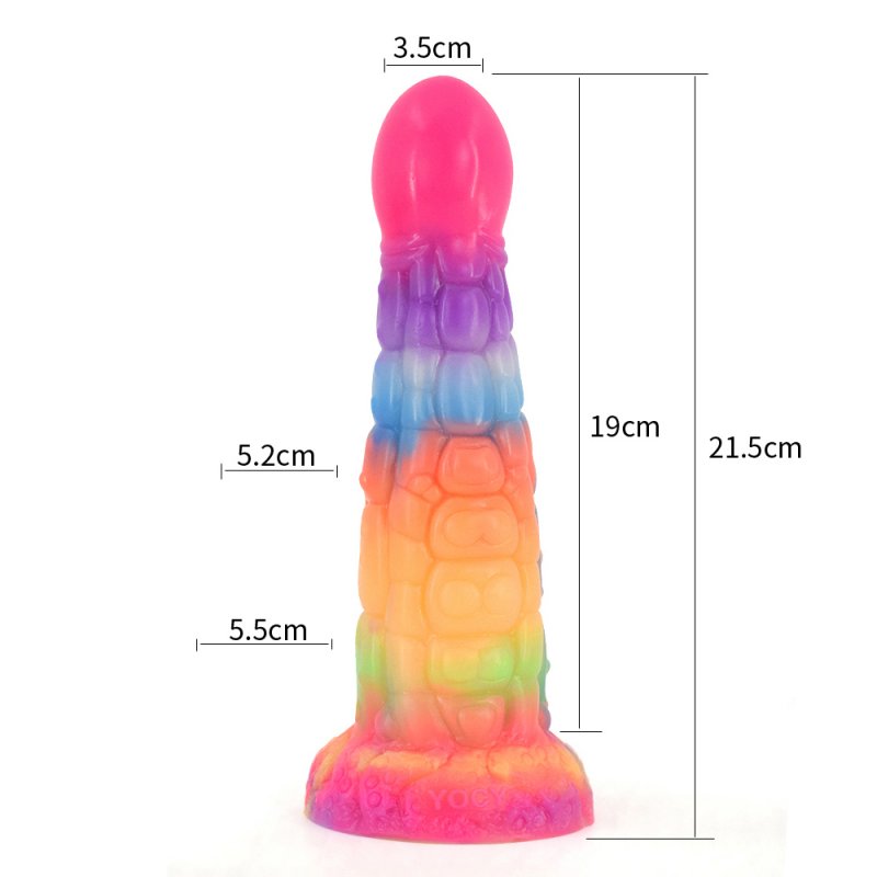 Rainbow Tower Luminous Dildo