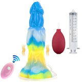 Alien Invasion Vibrate and Squirt Luminous Dildo