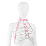Hologram PVC with Chain Halter Bra Top (3 colors)