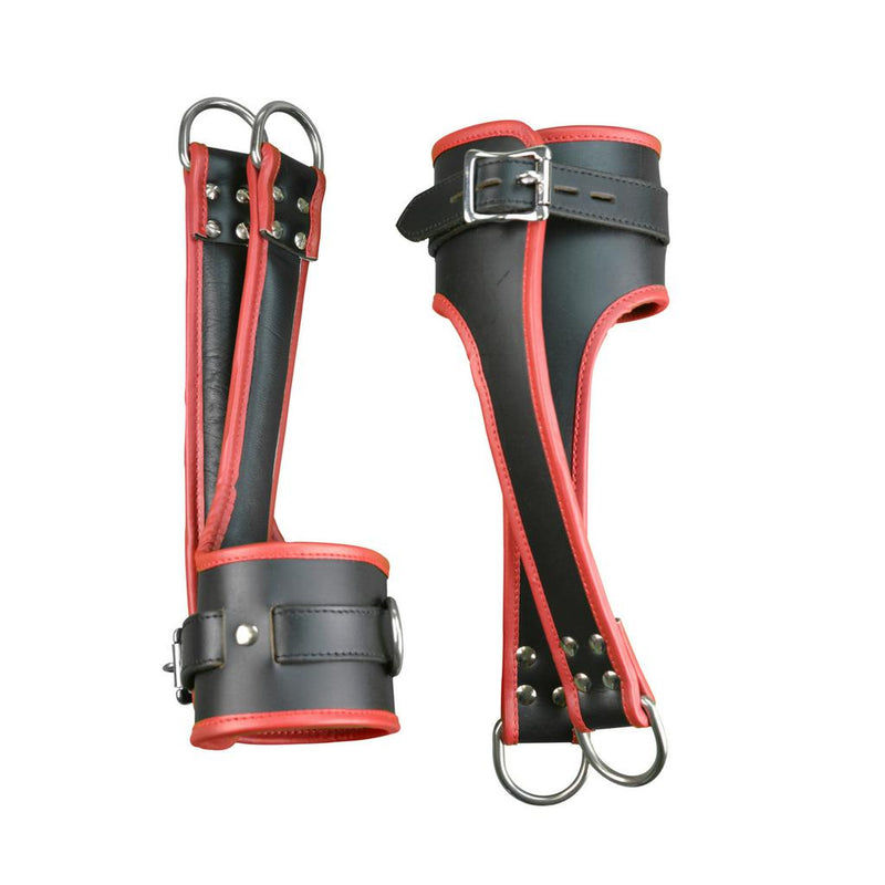 Cuff Suspension - Leather Heavy Duty Bondage Cuffs for Hands or Feet-FBOND - kinky cuffs