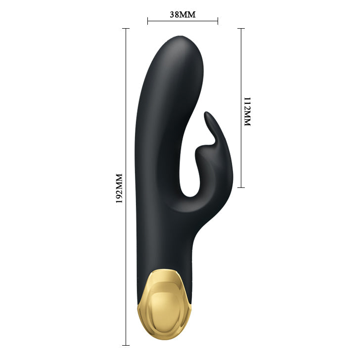 Vibrator - Rabbit style Super Soft Silicone - Dual Action Vibrator