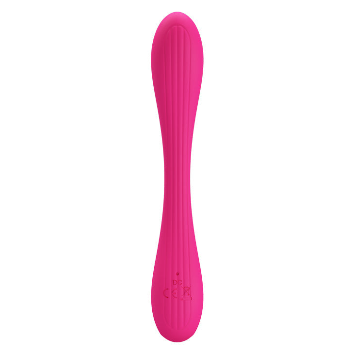 This bendable C-shaped vibrator has 12 functions