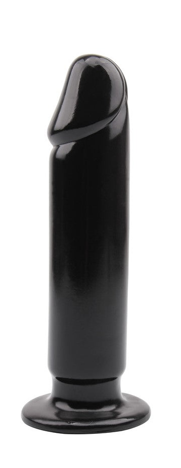 8.7"  Smooth Black Dildo with Suction cup