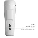 Male stroker cup- vibrating sucking male masturbator