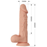 Vibrating Real Feel 9.4" Dildo