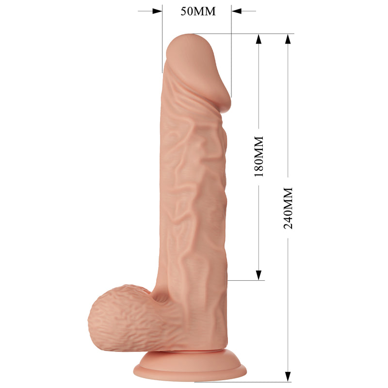 Vibrating Real Feel 9.4" Dildo