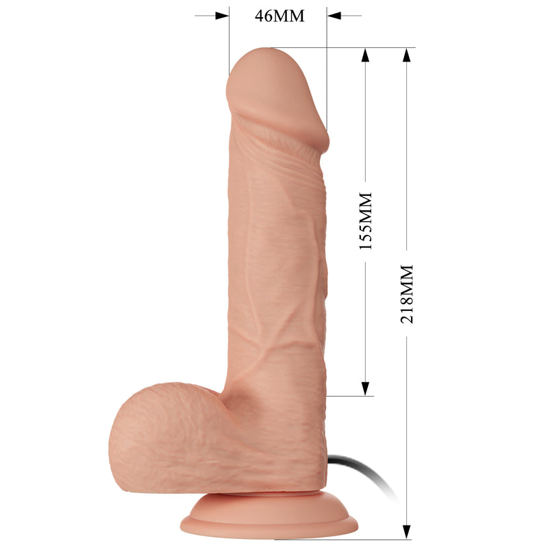 Vibrating Real Feel 8.5" Dildo