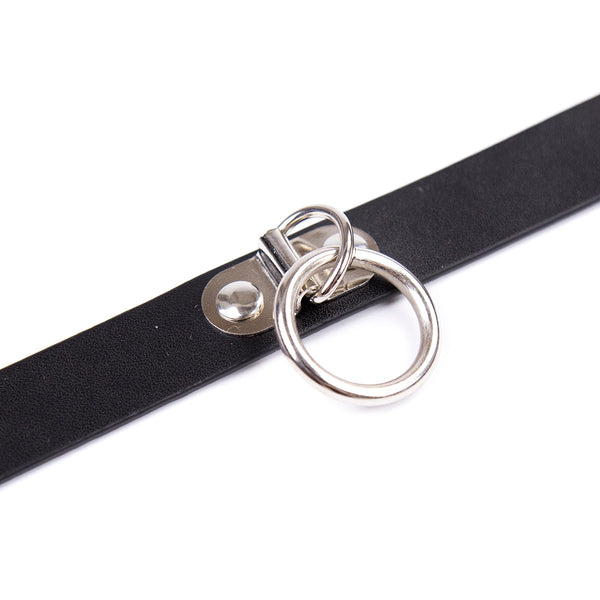 Vegan Leather choker - the love zone