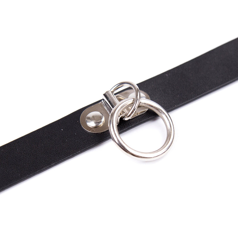 Vegan Leather choker - the love zone