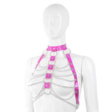 Hologram PVC with Chain Halter Bra Top (3 colors)