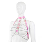 Hologram PVC with Chain Halter Bra Top (3 colors)