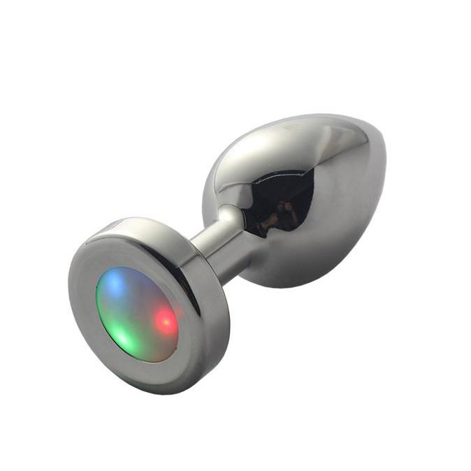 Butt Plug - Metal LED Light-Up Booty Rave Anal Plug-Anal-The Love Zone - light up butt plug