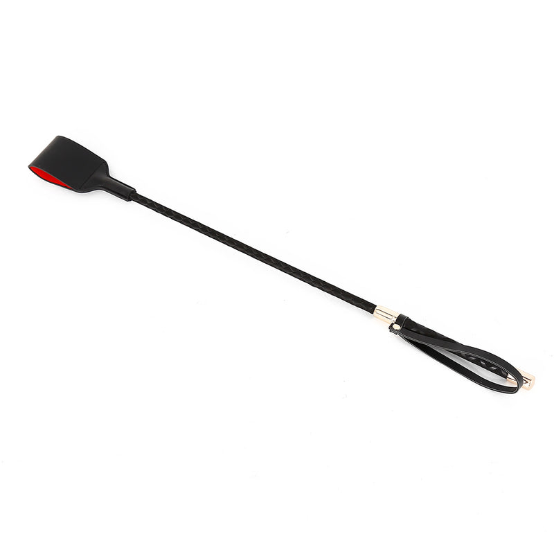PVC Crop Black with Heart Cut Out Tip Pro Handle