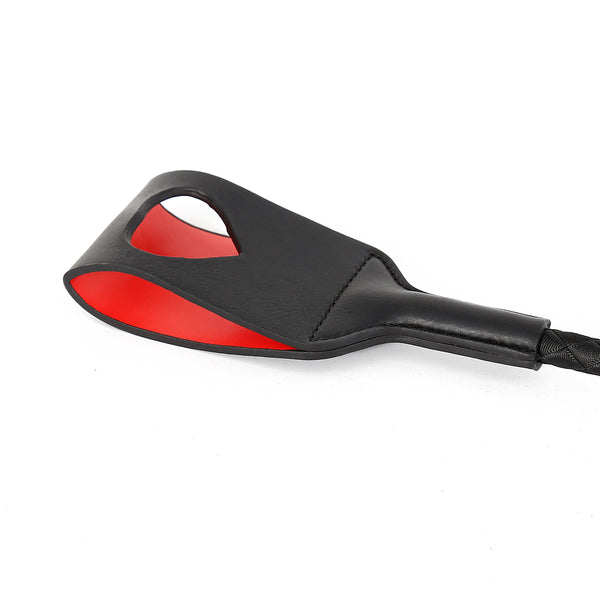 PVC Crop Black with Heart Cut Out Tip Pro Handle