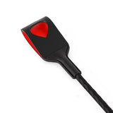 PVC Crop Black with Heart Cut Out Tip Pro Handle