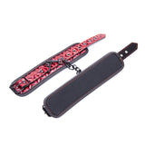 Cuff Wrist - Red Diamond Plate Design with Black Trim