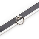 Collar - PVC Slave Collar with Piping and D Ring (3 color) Heavy Duty