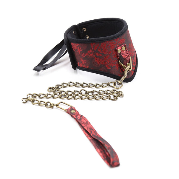  Red Lace Posture Collar - The Love Zone