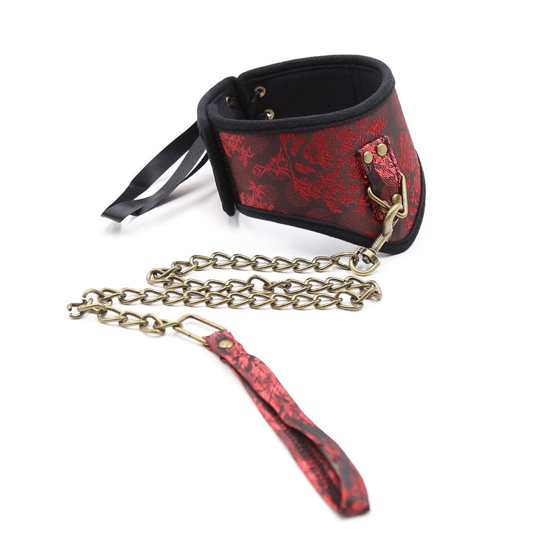  Red Lace Posture Collar - The Love Zone