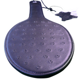 Saddle leather paddle with keel teeth - BDSM play