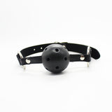 (Black)-Cuffs & Handcuffs-The Love Zone - ball gag
