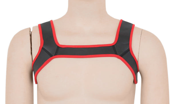 Neoprene Blk Bulldog Harness