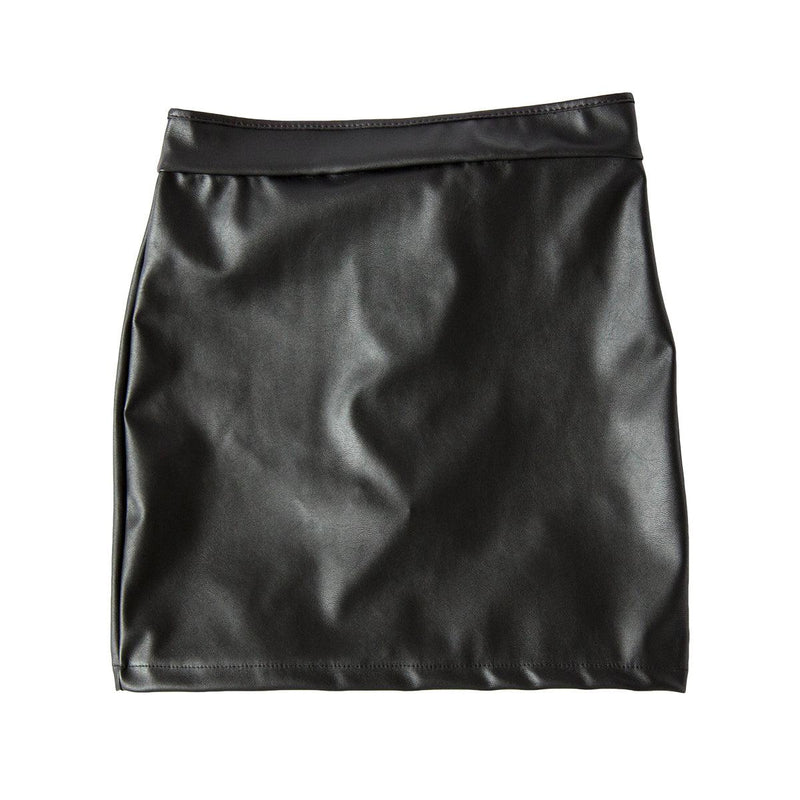 Skirt Open Back PVC Spanking Skirt-Actual Clothing Outerwear-The Love Zone
