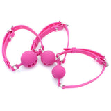 Ball Gag - Breathable Silicone Ball Gag - (3 sizes, 3 colors)