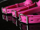 Ball Gag - Breathable Silicone Ball Gag - (3 sizes, 3 colors)