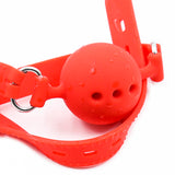 Ball Gag - Breathable Silicone Ball Gag - (3 sizes, 3 colors)