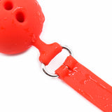 Ball Gag - Breathable Silicone Ball Gag - (3 sizes, 3 colors)