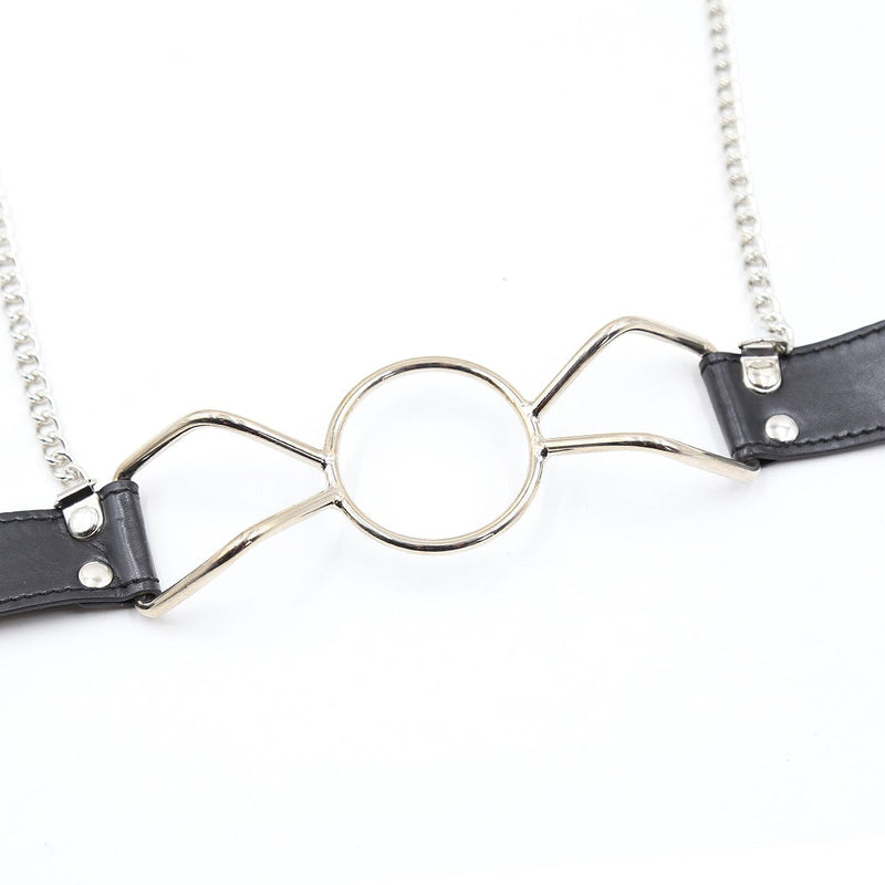 Spider gag with nip clamps - BDSM