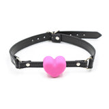 Pink heart ball gag - The Love Zone