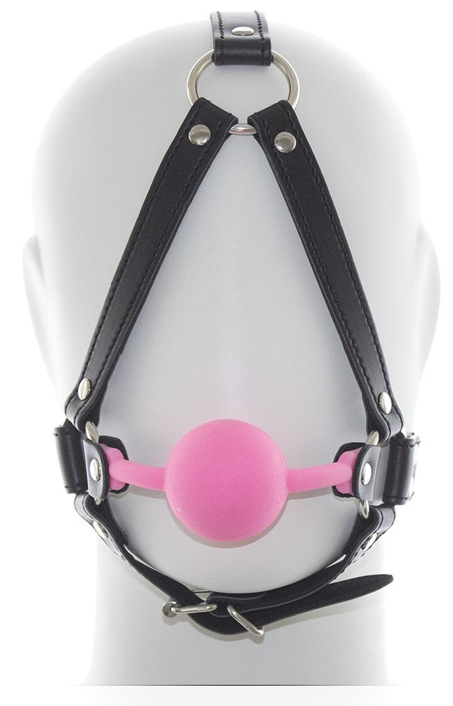 Face harness ball gag