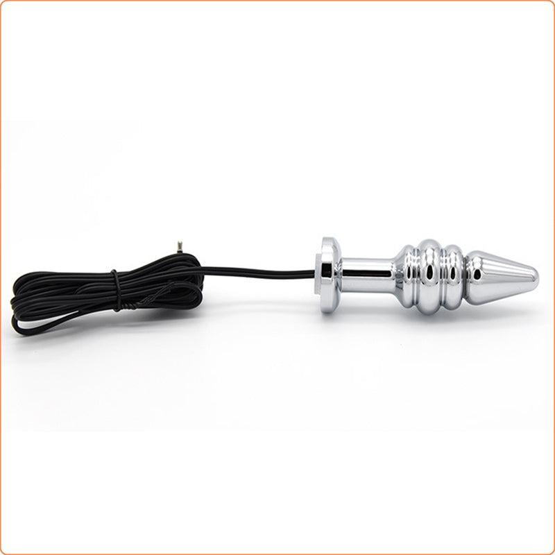 Electric Shock E-stim BiPolar Metal Small Anal Plug S & G - TLZ Electric Shock E-stim BiPolar Metal Small Anal Plug S & G - TLZ