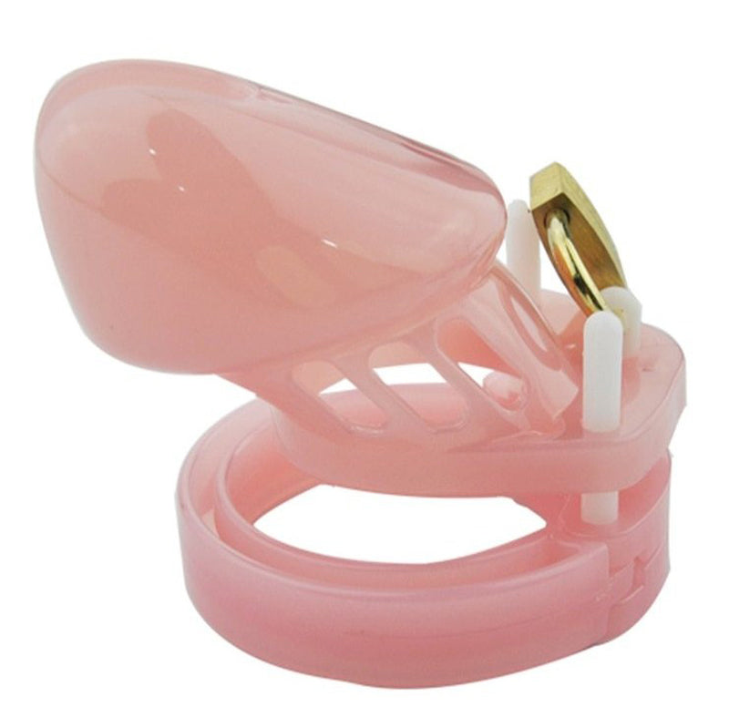 Pink Short Male Chastity Acryl