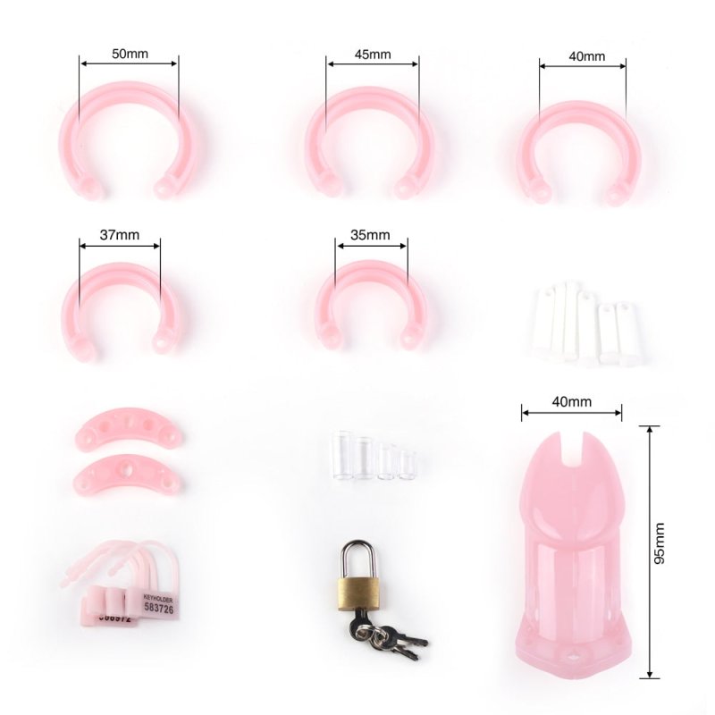 Pink Male Chastity Device