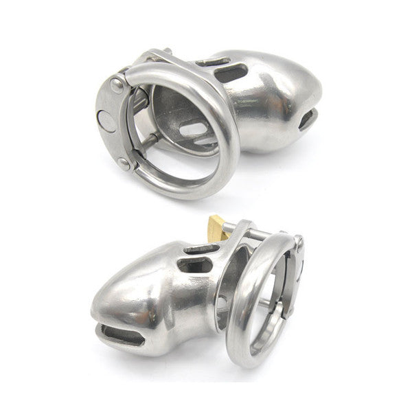 Chastity Cage - Men's Stainless Steel Short Style