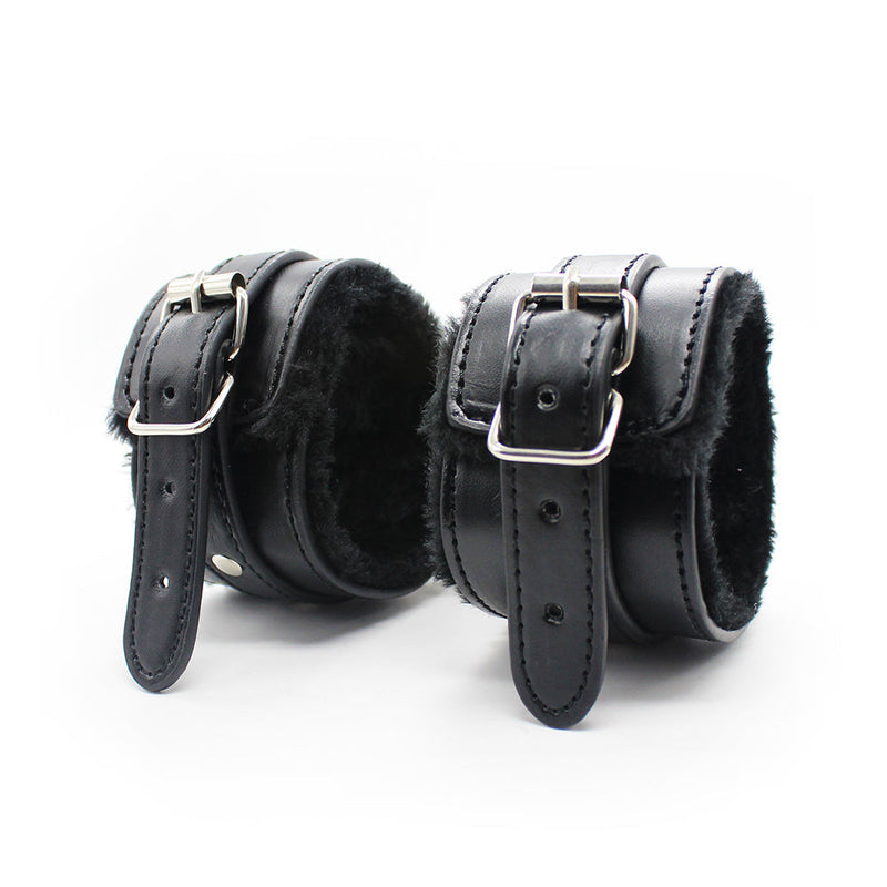 Bondage Kit - (Black)-Cuffs & Handcuffs-The Love Zone - hand and ankle cuffs