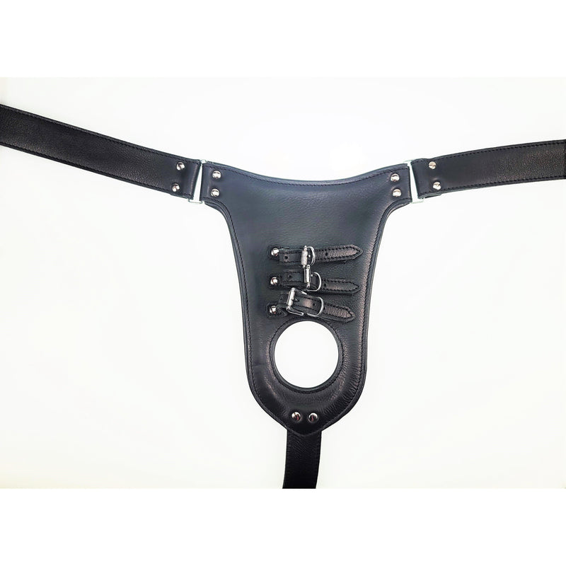 Leather Men's Chastiy Belt-Chastity Items-The Love Zone