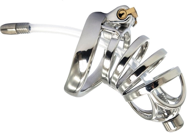 Men's chastity cage with catheter - The Love Zone