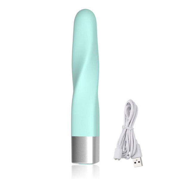 Rechargeable Artem Twist Vibrator Mint-Duo-Vibes-The Love Zone