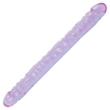 Dildo Double Ended - Dildo 15-1/2" Jelly - Purple-DONG-The Love Zone