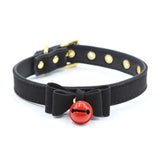 Black Cat Collar w Bell-Collars-The Love Zone