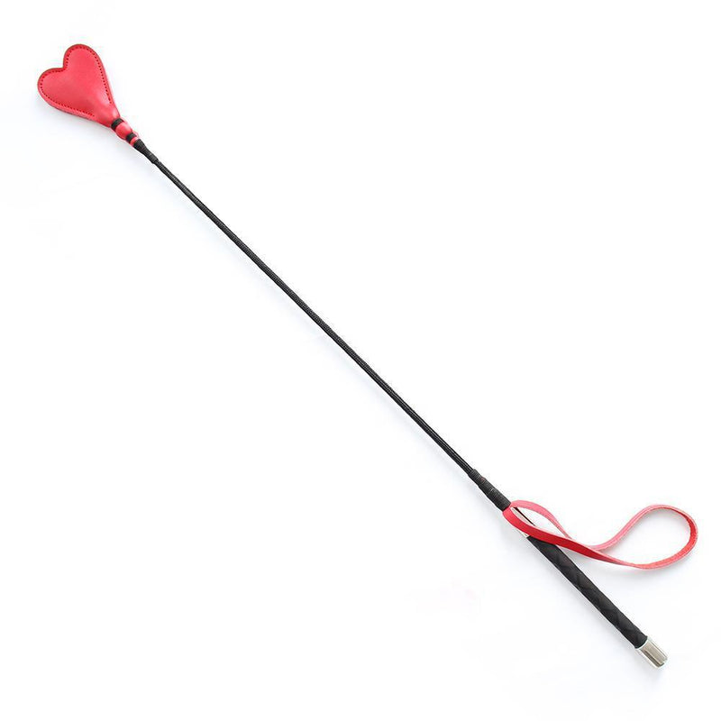 Crop - Heart Tip Riding Crop with Pro Handle-FET-The Love Zone