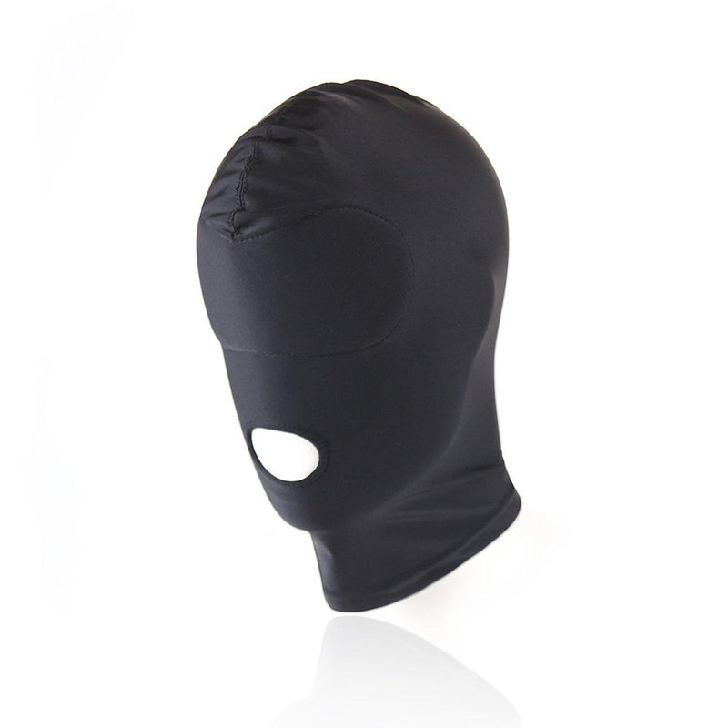 Hood Mask - Spandex Open Mouth Deprivation Gimp Mask with Padded Eyes-FETW-The Love Zone