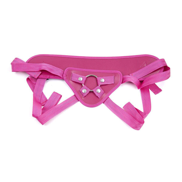 Strap On - Vegan Leather Harness - Pink-For Couples-The Love Zone