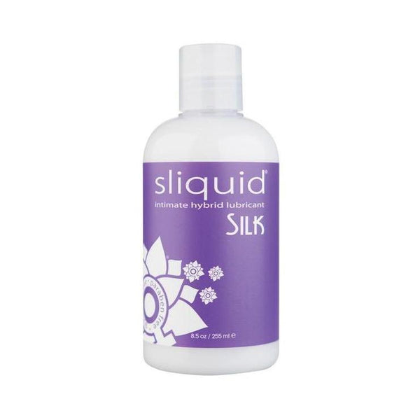 Lubricant Hybrid - Sliquid Silk Lube Glycerine & Paraben Free - 8.5 oz-HYB-The Love Zone